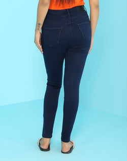 Collection of Focus DX Blue Ankle Fit Women Jeans in a gallery layout