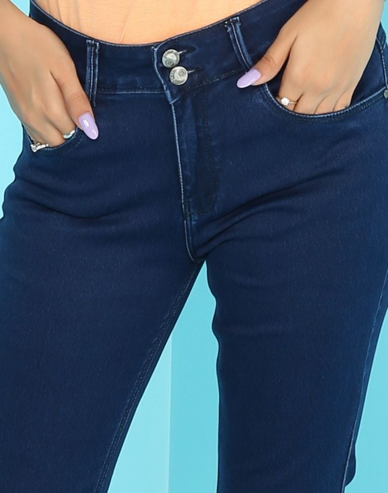 Collection of Focus Killer Blue Ankle Fit Women Jeans in a gallery layout