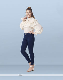 Collection of Focus high rise Skinny women blue Jeans in a gallery layout