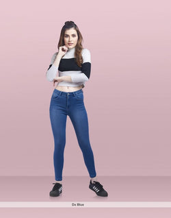 Collection of Focus high waist Skinny women Jeans in a gallery layout