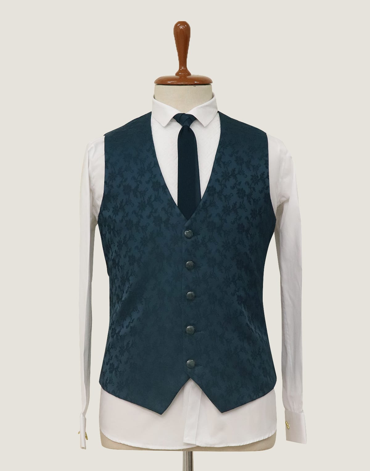 Peacock Blue Stylish 5Pc Designer Suit