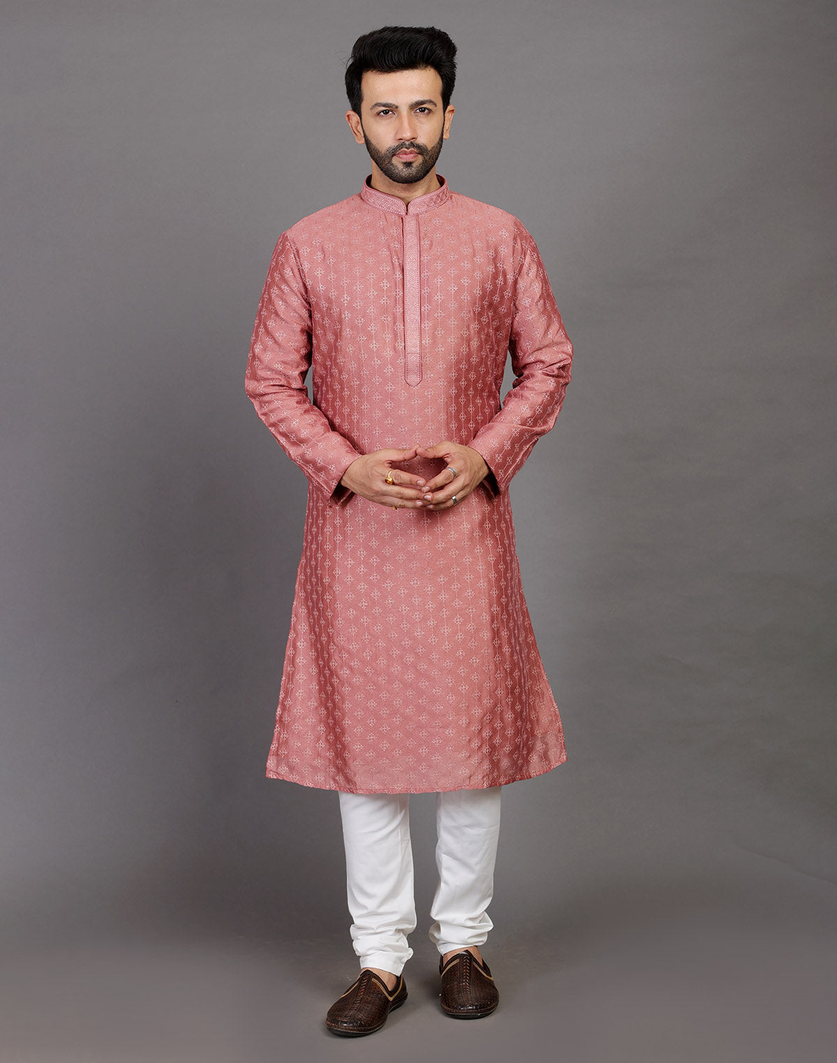 Collection of Stylish All Over Sequence Work Party Wear Kurta Set in a gallery layout