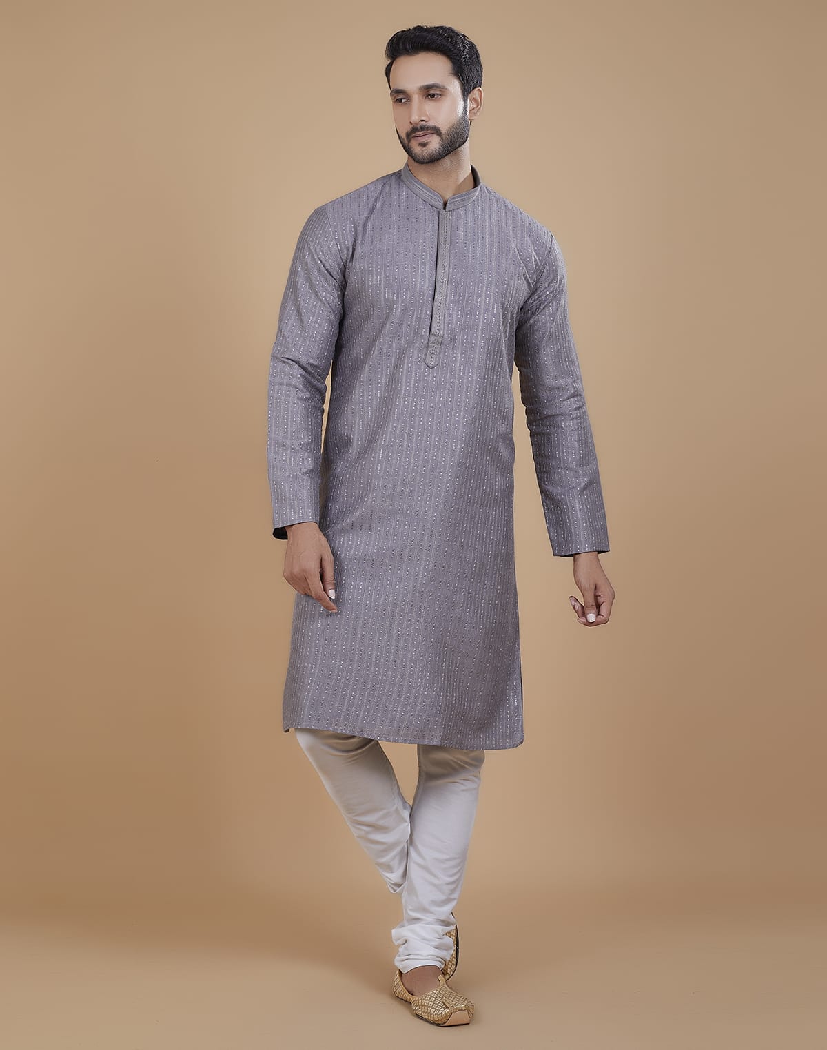 Collection of All Over Sequence Pattern Kurta Set in a gallery layout