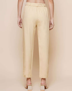 Collection of Plain Viscose Rayon Cream Pant in a gallery layout