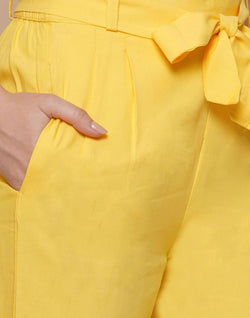 Collection of Yellow Coloured Rayon Pany in a gallery layout