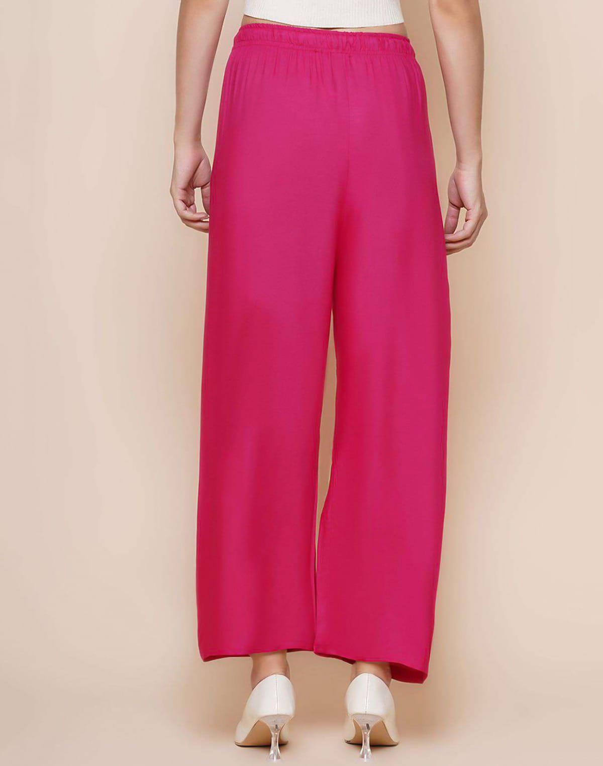 Plain Viscose Rayon Plazzo Pant