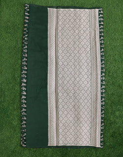 Collection of Dark Green Banaras Fancy Saree in a gallery layout