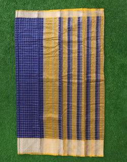 Collection of Blue Coloured Cotton Silk Sico Saree in a gallery layout