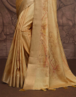 Collection of Light Mehendi Green Malai Silk Saree in a gallery layout