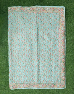 Collection of All Over Heavy Embroidery work Raw Silk Saree in a gallery layout