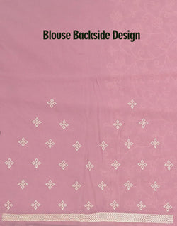 Collection of Light Purple Colour Georgette Saree with Chikankari work in a gallery layout