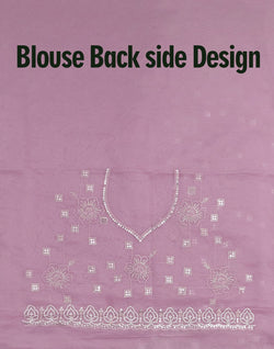 Collection of Light Purple Embellished with Stones work Organza Saree in a gallery layout