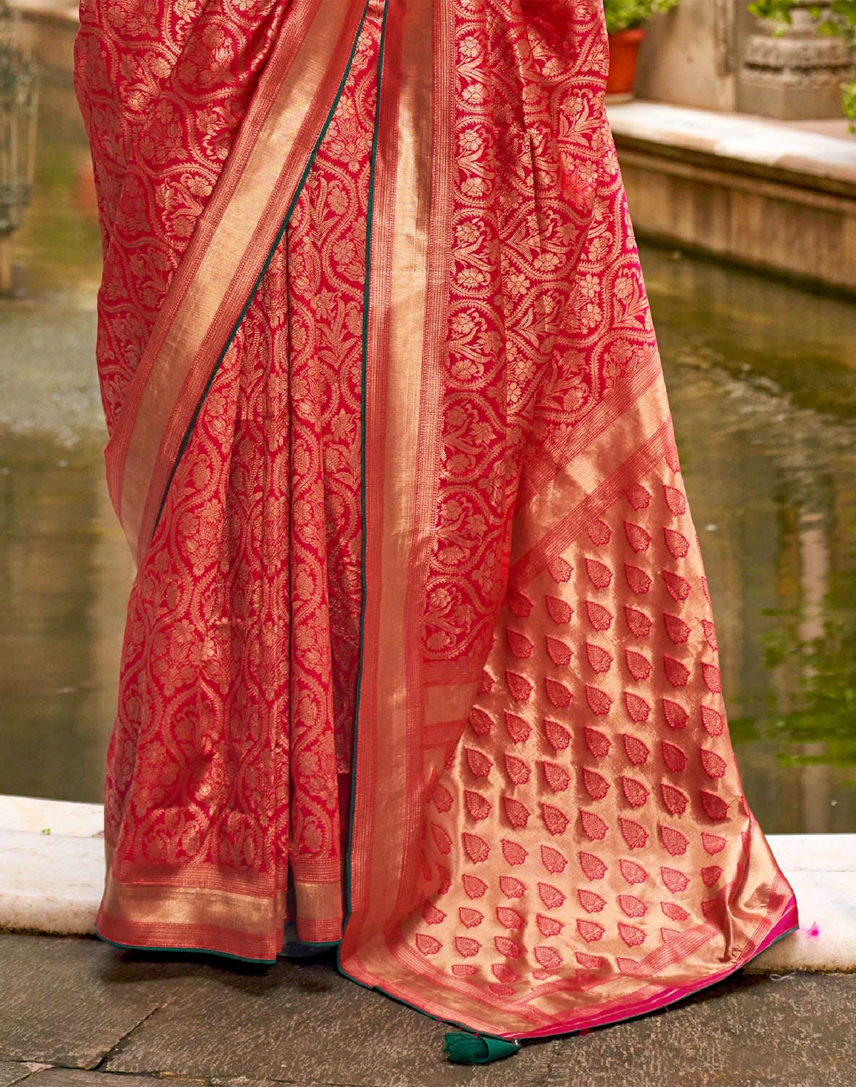 Red Banaras Patola Silk Saree