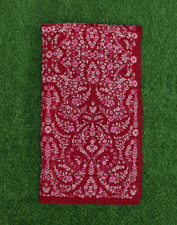 Collection of Maroon Saree with Embroidered and Stones work Border in a gallery layout