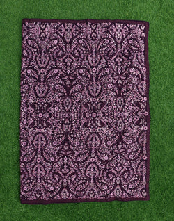 Collection of Purple all over Embroidery with Stones work Georgette Saree in a gallery layout