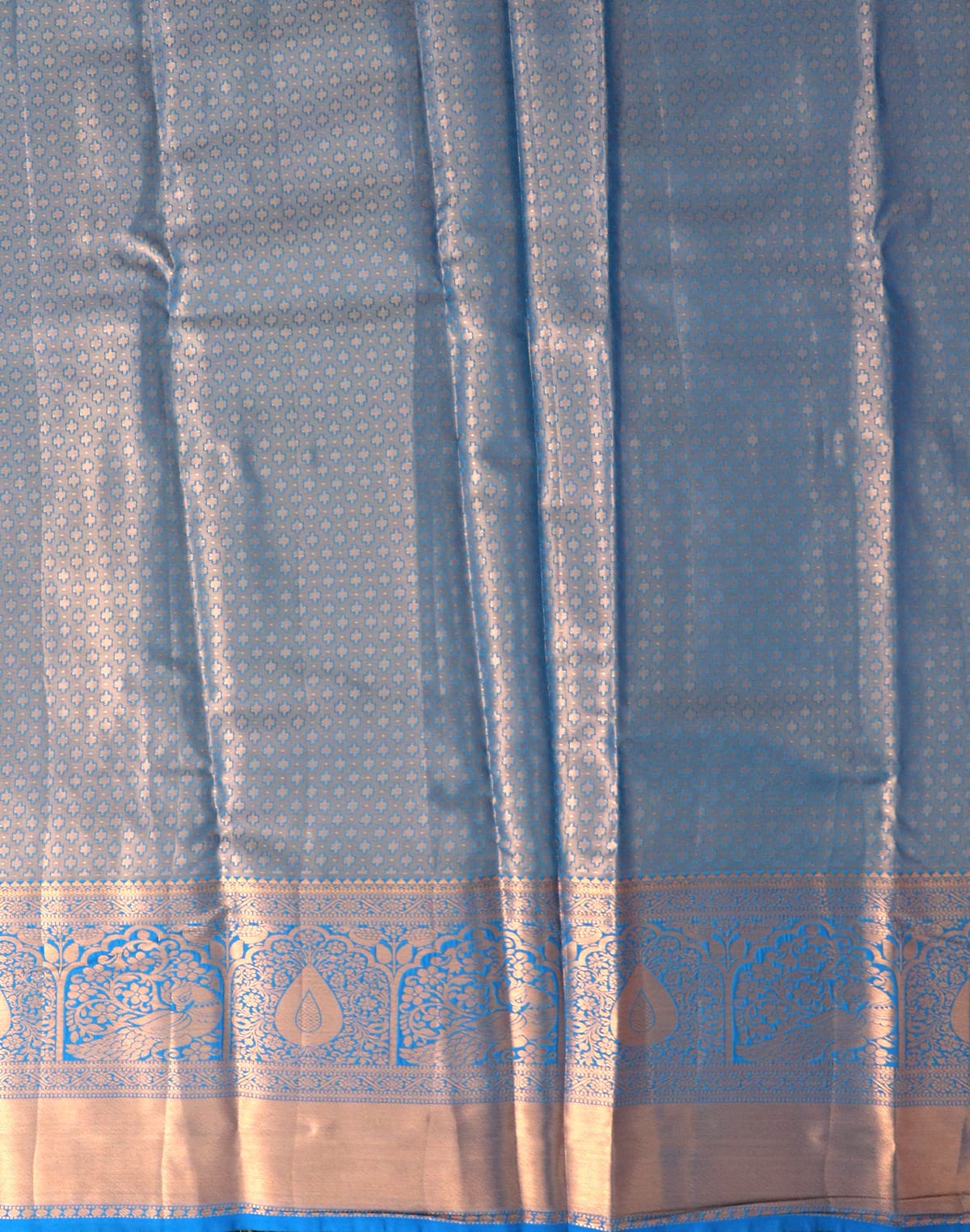 Collection of Light Orange Tissue Jaal Meenakari Silk Saree in a gallery layout