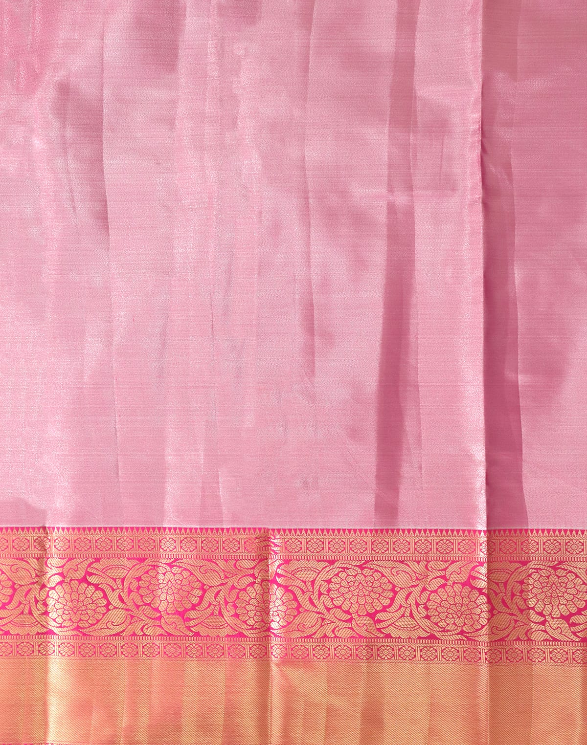 Parrot Green Tissue Silk Saree with Floral Jaal Weaving