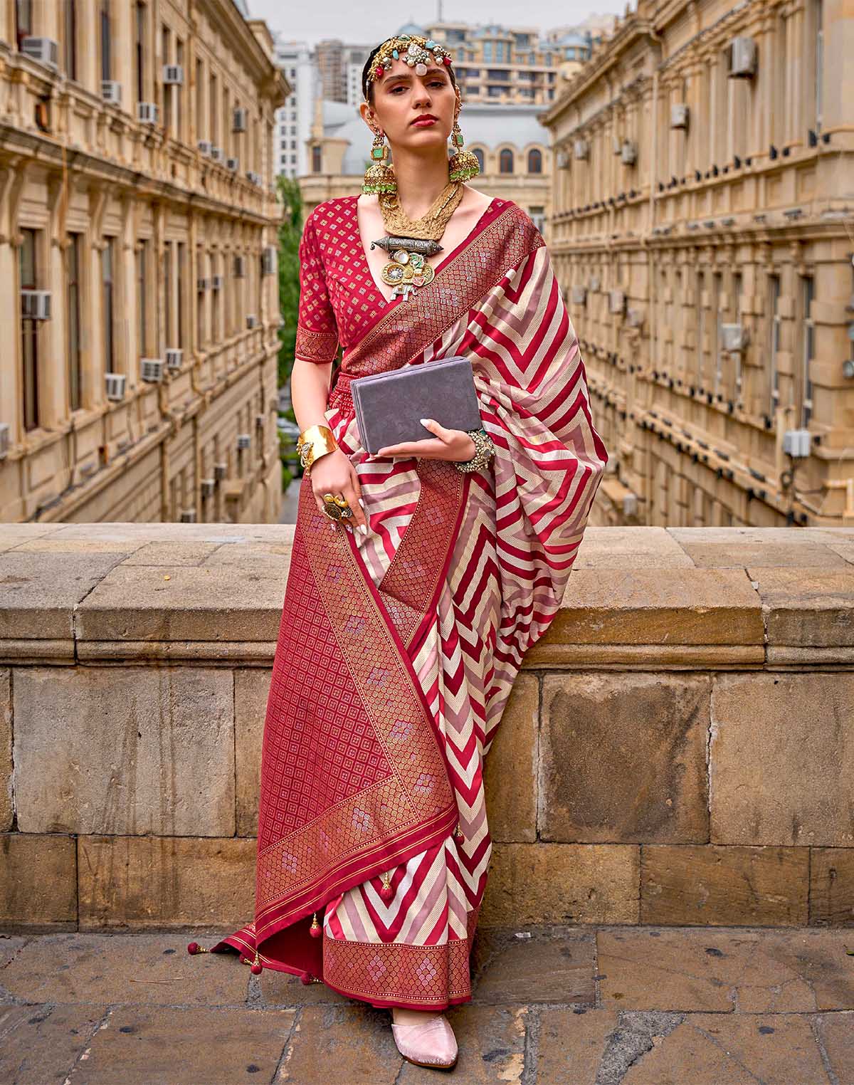 Red Patola Silk Designer Saree