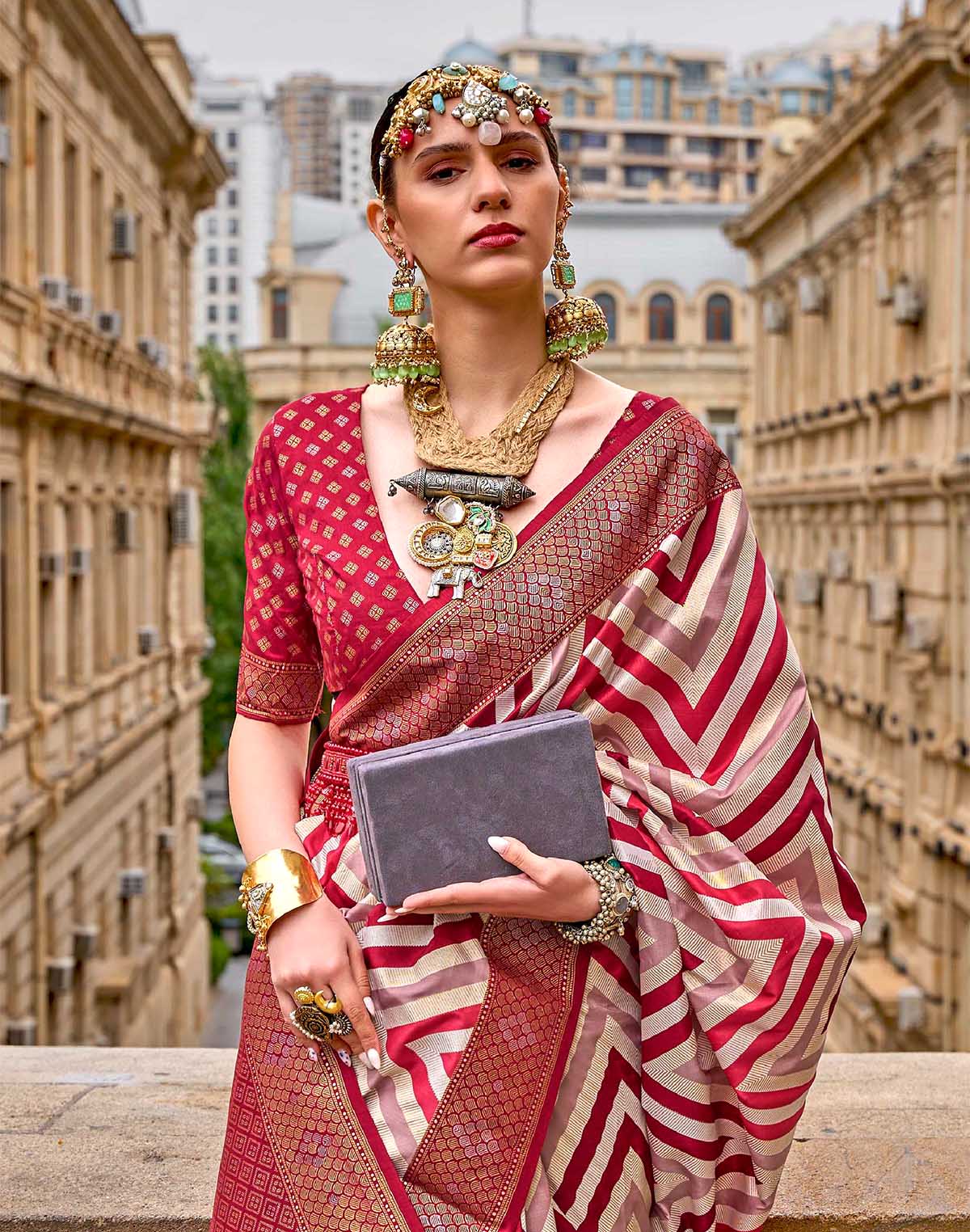 Red Patola Silk Designer Saree