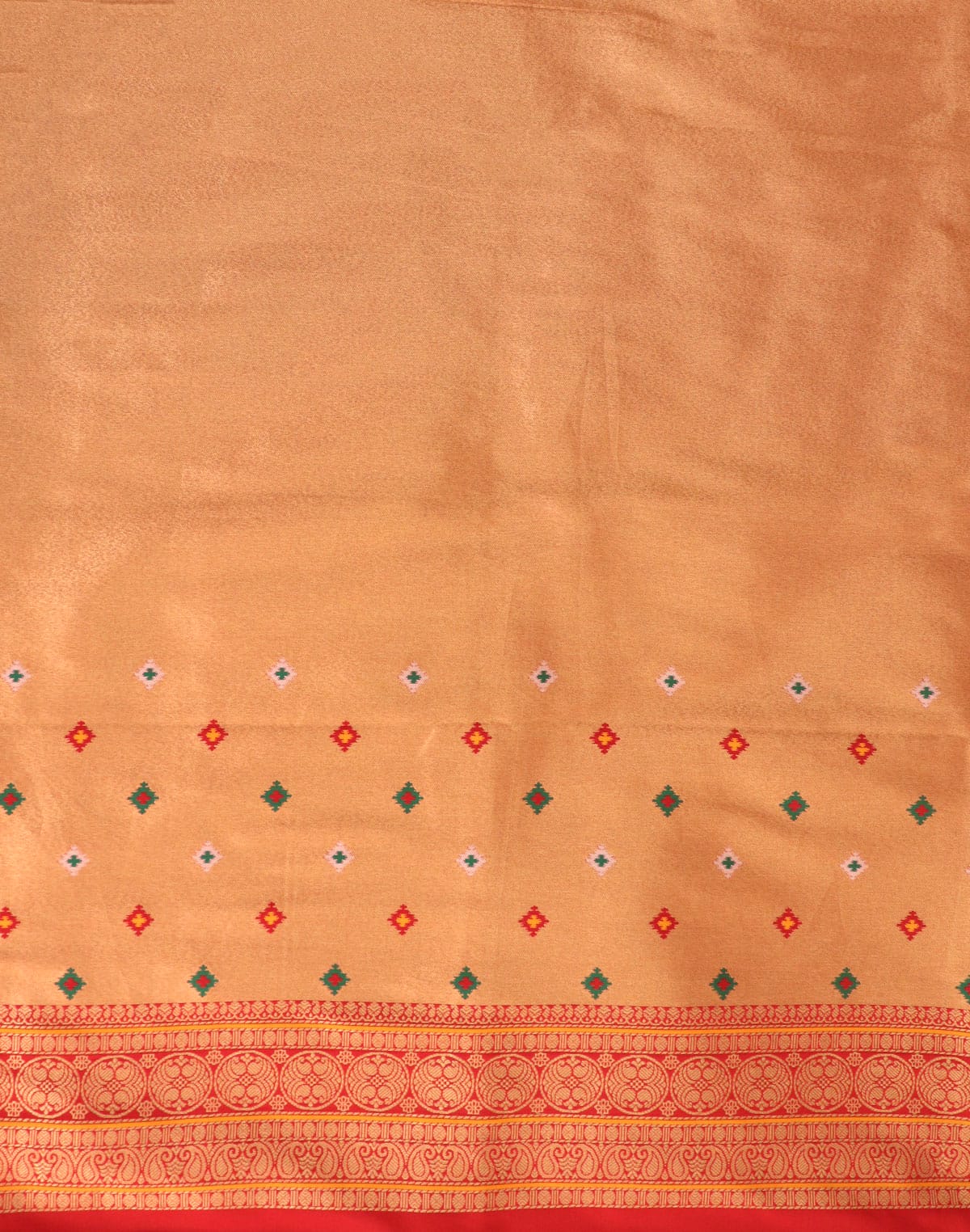 Collection of Magenta Banaras Pochampally Border Saree in a gallery layout