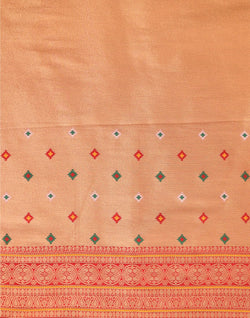 Collection of Cream Checks Pattern Pochampally Border Saree in a gallery layout