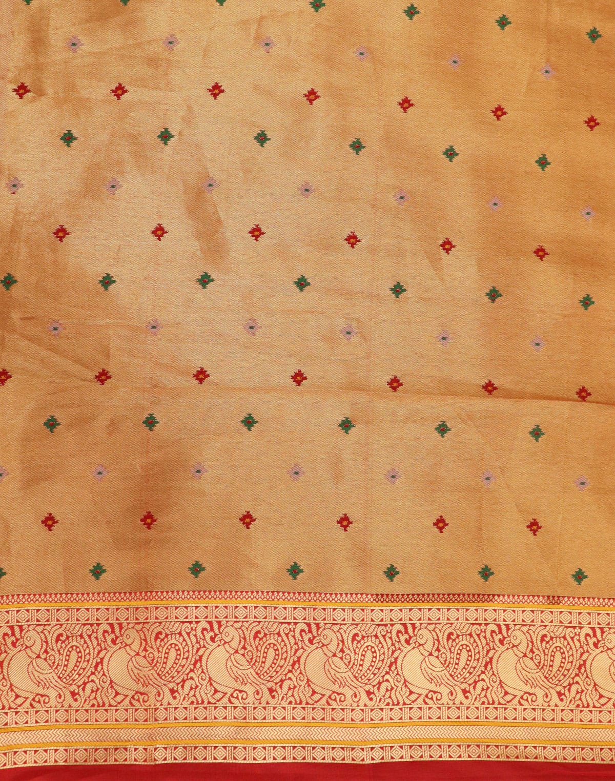 Collection of Green Novelty design Pochampally Border Saree in a gallery layout