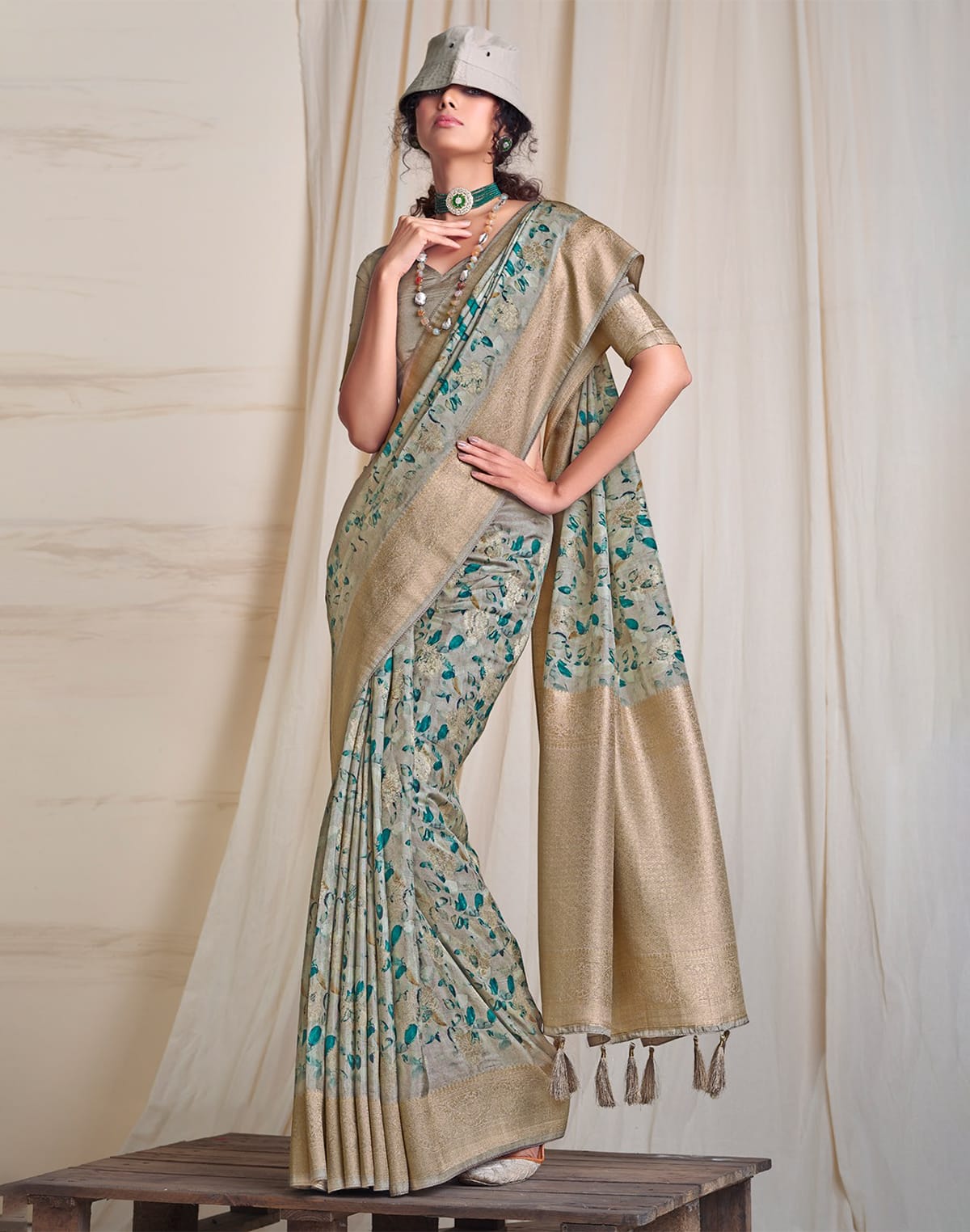 Beautiful Colour Dola Silk Saree