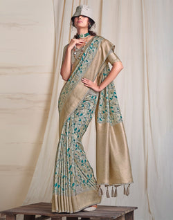 Collection of Beautiful Colour Dola Silk Saree in a gallery layout