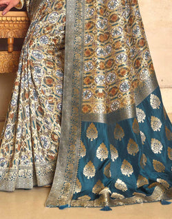 Collection of Stylish Multi Dola Silk Designer Saree in a gallery layout