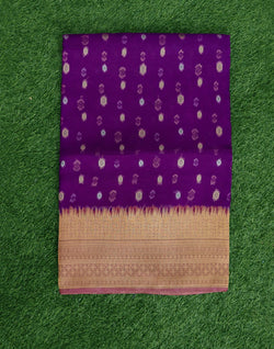 Collection of Violet Butta Organza Saree in a gallery layout