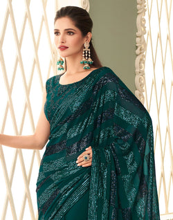 Collection of Georgette heavy Sequence work Saree in a gallery layout