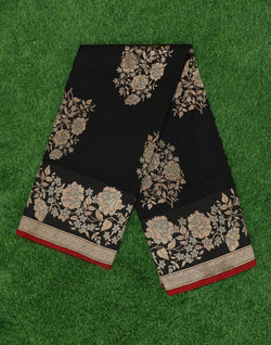 Collection of Banaras Weave Black Color Saree in a gallery layout