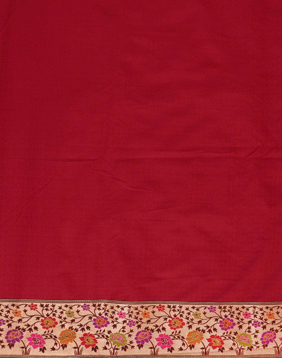 Collection of Mustard Paithani Border Banaras Saree in a gallery layout