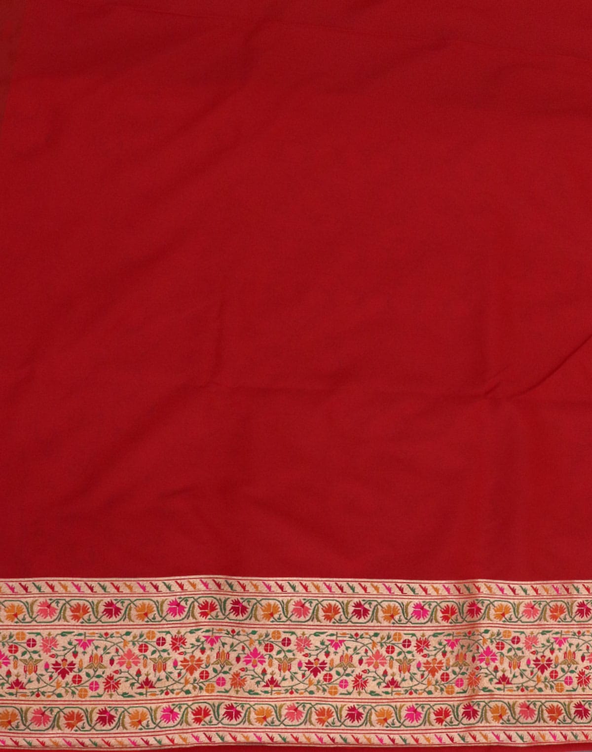 Lavender Coloured Banaras Paithani Border Saree