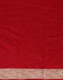 Collection of Red Banaras Temple Border Saree in a gallery layout