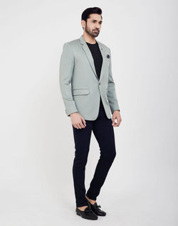 Collection of Grey Fashionable and Stretchable Blazer In a Classy Design in a gallery layout