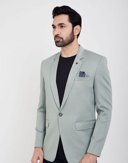 Collection of Grey Fashionable and Stretchable Blazer In a Classy Design in a gallery layout