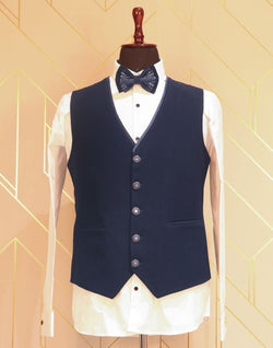 Collection of Charming Navy Blue Suit Set in a gallery layout