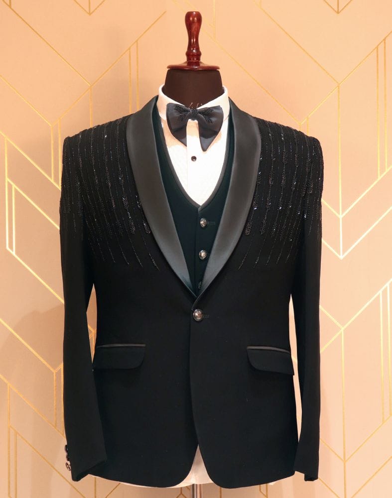 Classy Black Coloured Suit Set