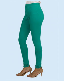 Collection of Twin Birds Emerald Lexus Cotton Lycra Pencil Cut Women Legging in a gallery layout