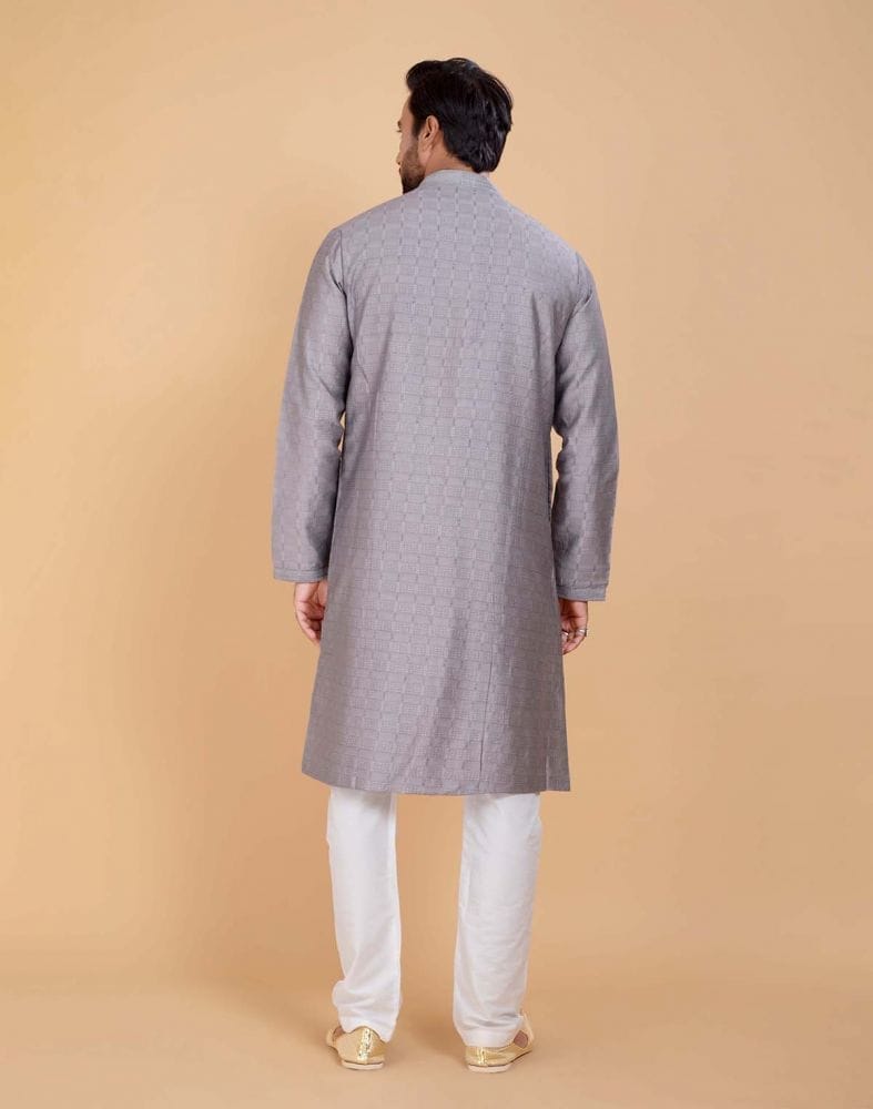 Soft Silk Kurta Set With All Over Simply Highlighted Design For Occasions