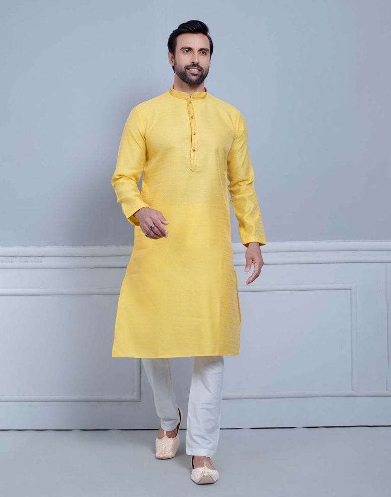 Collection of Simple Self Made Festive Design Kurta Set in a gallery layout