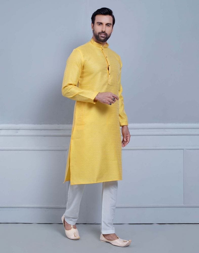 Collection of Simple Self Made Festive Design Kurta Set in a gallery layout