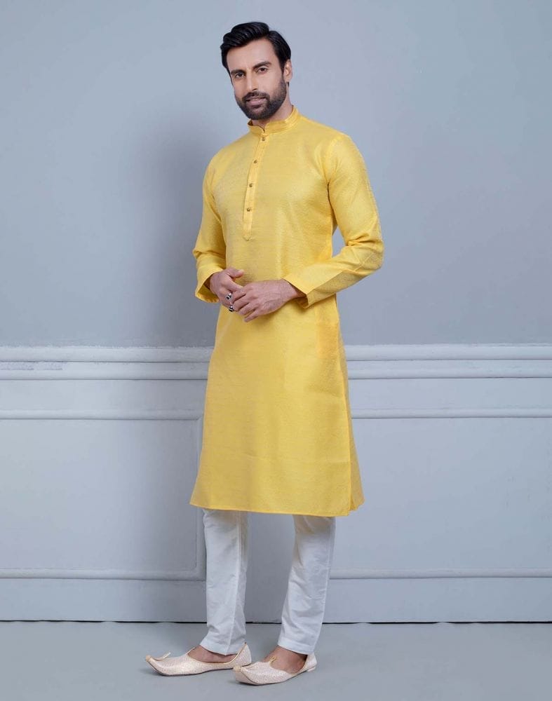 Collection of Simple Self Made Festive Design Kurta Set in a gallery layout