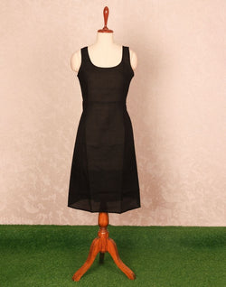 Collection of Black Coloured Plain Cotton Kurti in a gallery layout