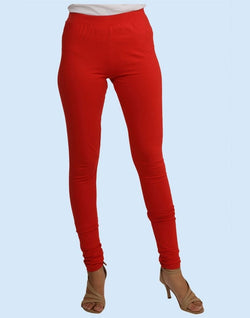 Collection of Twin Birds Lipstick Cotton Lycra Pencil Cut Women Legging in a gallery layout