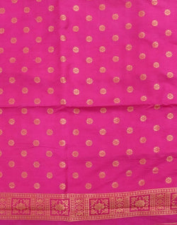 Collection of Orange Floral Raw Silk Weave Saree in a gallery layout