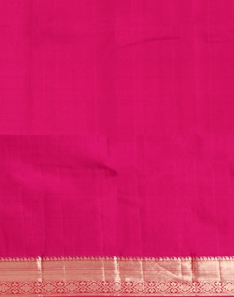 Yellow Coloured Striped Pure Kanchi Pattu Saree