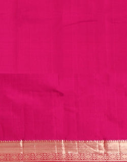 Collection of Yellow Coloured Striped Pure Kanchi Pattu Saree in a gallery layout