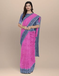 Collection of Pink Colored Soft Silk Saree in a gallery layout